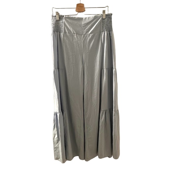 Halara Women's Breezeful High Waisted Shirred Tie Front Wide Leg Pants Large NWT - Picture 7 of 13